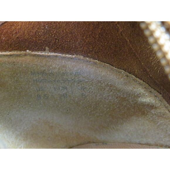 ALDO Womens Brown Suede Zip Open Toe Fashion Ankle Boots Booties Size 8.5 M - Picture 10 of 11